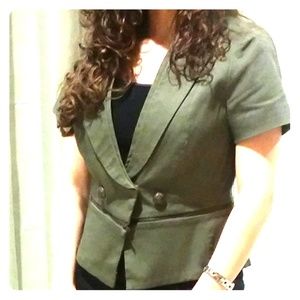 short sleeve blazer in size S.